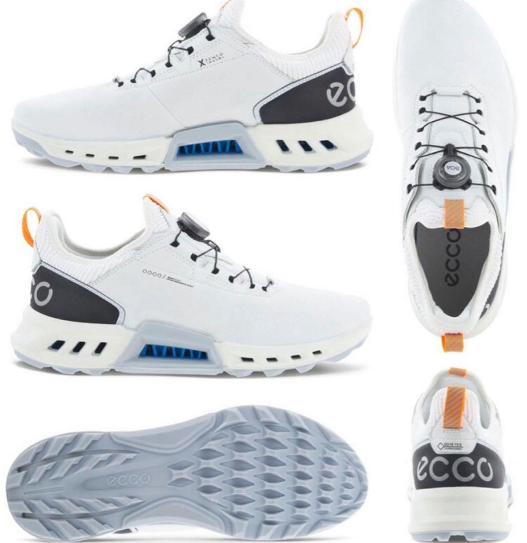 ecco ゴルフシューズ ホワイト BOAフィット カズちゃんさん専用。ECCO