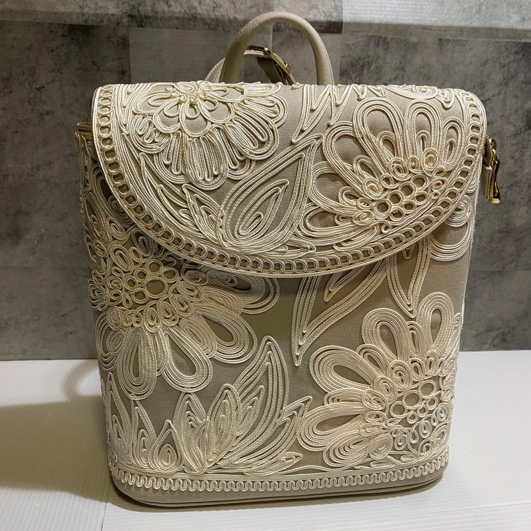 【未使用】岩佐　IWASA コード刺繍エレガントリュック エレガントコード刺繍リュック