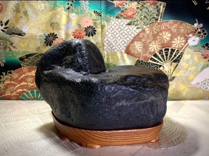 姉川梨地石 横18.5×高13×奥行15(cm) 3.74kg  水石 盆栽