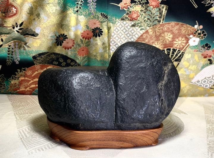 姉川梨地石 横18.5×高13×奥行15(cm) 3.74kg  水石 盆栽