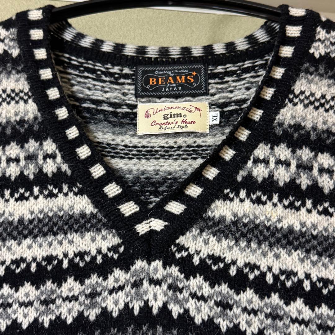 GIM BEAMS PLUS / 別注 フェアアイル ニットベスト【同日発送】 - メルカリ