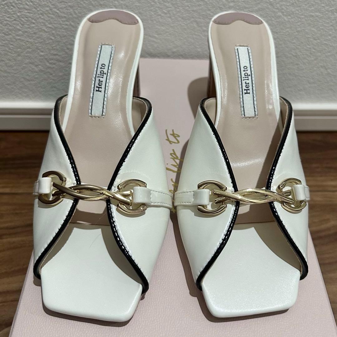 お値下げOK】Her lip to Bit Square-Toe Mules - メルカリ