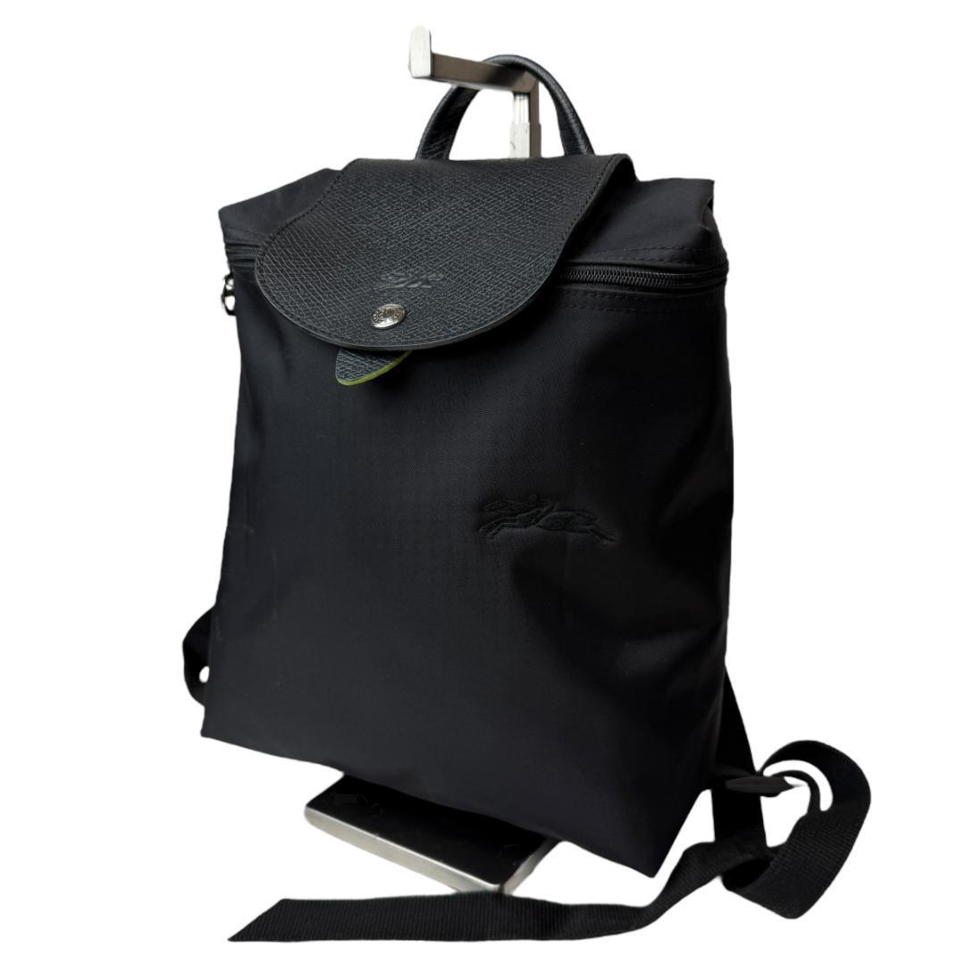 良品 LONGCHAMP 3241 リュック プリアージュ ブラック フォレスト