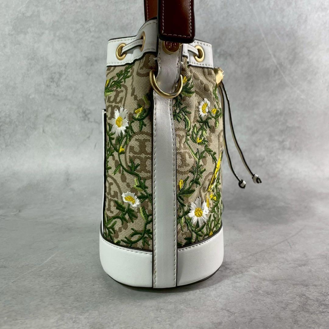 激レア！超美品✨トリーバーチ 2way バケットバッグ Tモノグラム