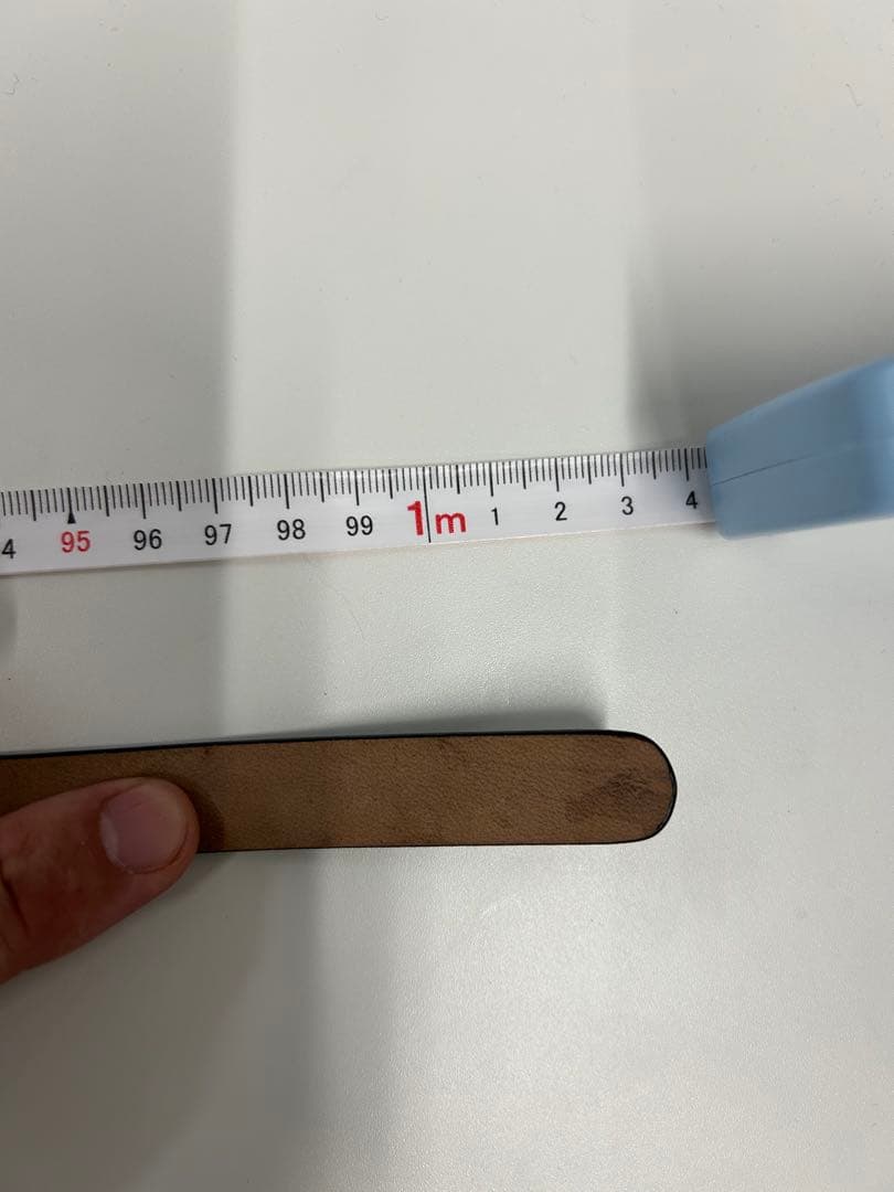 美品】GUCCIグッチ ブラックレザーベルト 403953 長さ104cm