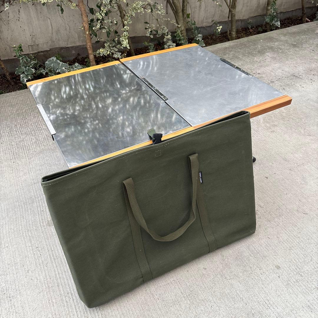 ユニフレーム　UNIFLAME 焚き火テーブル ラージトート　テーブル2枚付き 楽天市場】【まとめ2台＆収納バッグ付き】ユニフレーム 焚き火テーブル