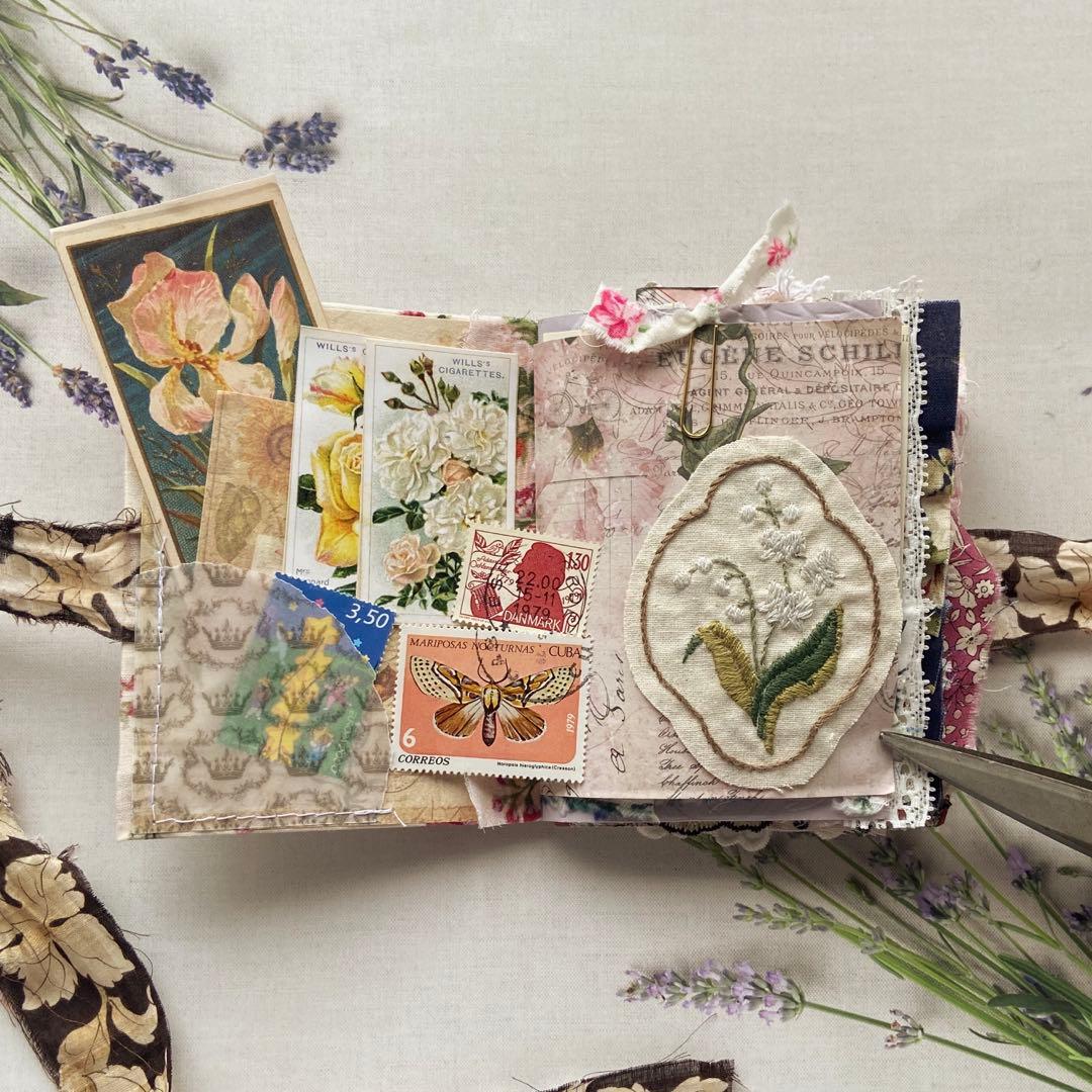 ⭐︎ジャンクジャーナル⭐︎junkjournal 雑記帳⭐︎ヒグチユウコ⭐︎布