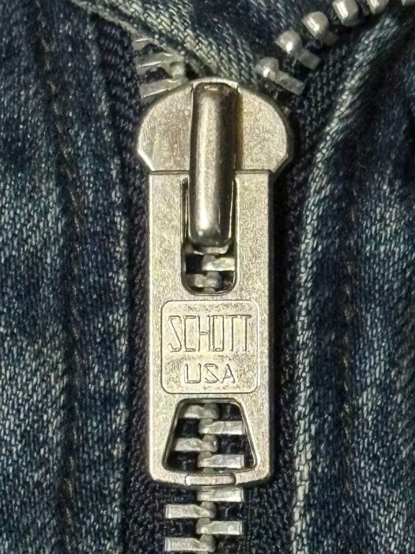 希少】Schott デニムライダースジャケット Sサイズ ボア - メルカリ