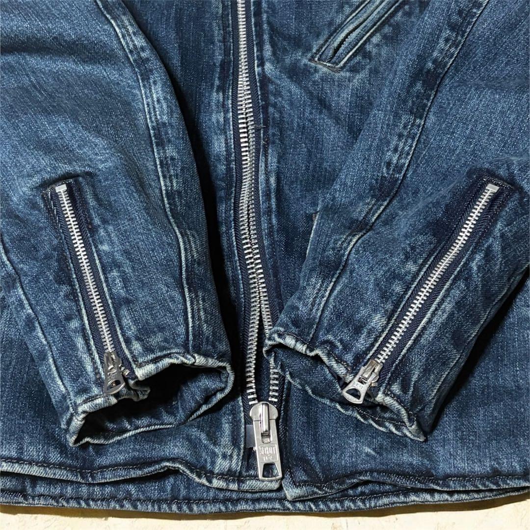 希少】Schott デニムライダースジャケット Sサイズ ボア - メルカリ