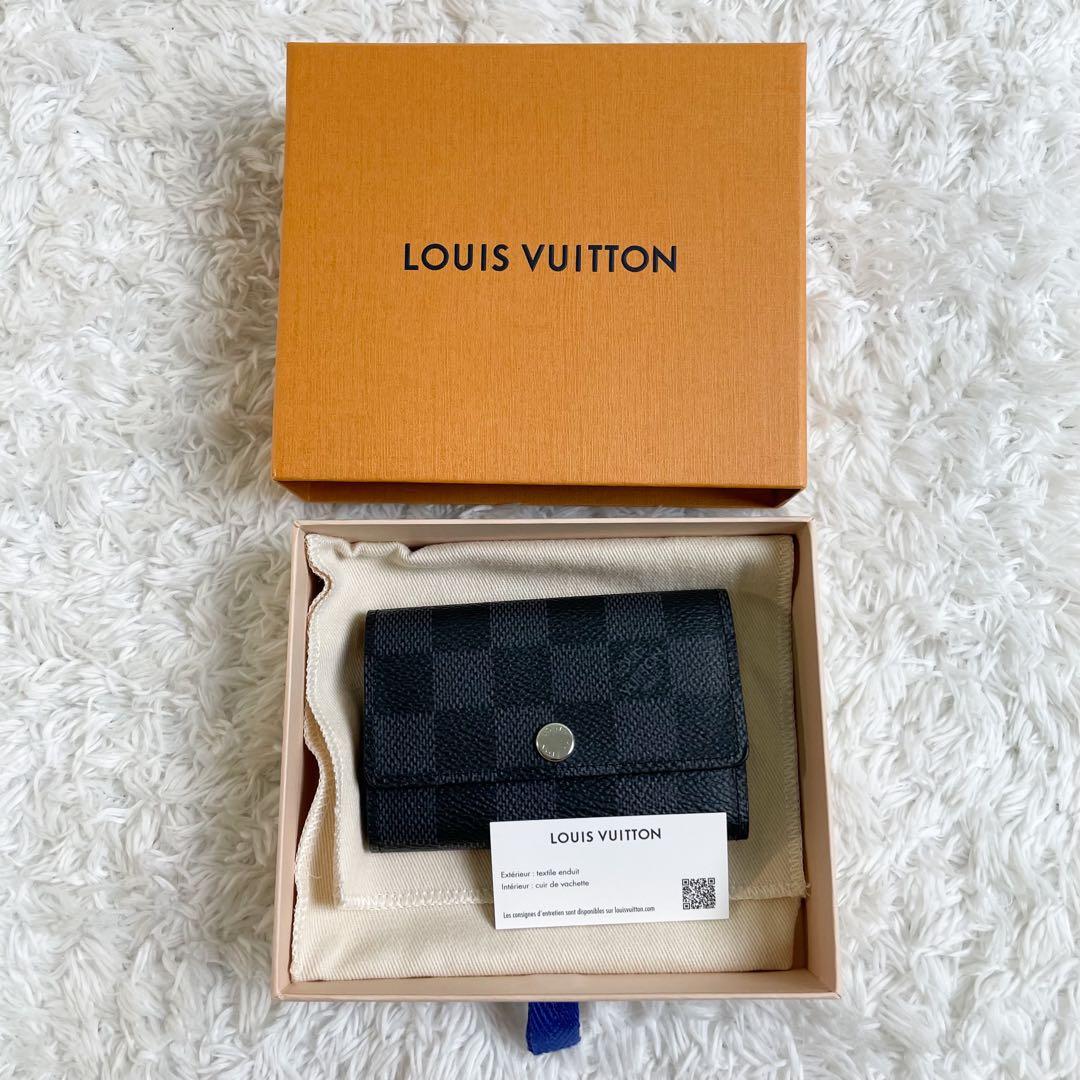 ルイヴィトンミュルティクレ6 6連キーケース ダミエ グラフィット 箱