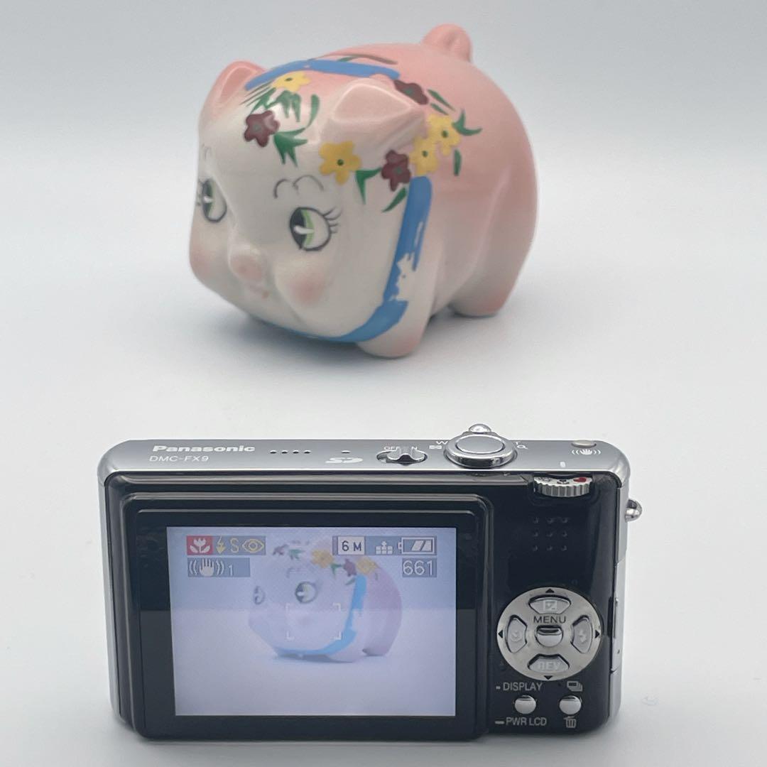 良品】Panasonic LUMIX DMC-FX9 ブラック ライカレンズ