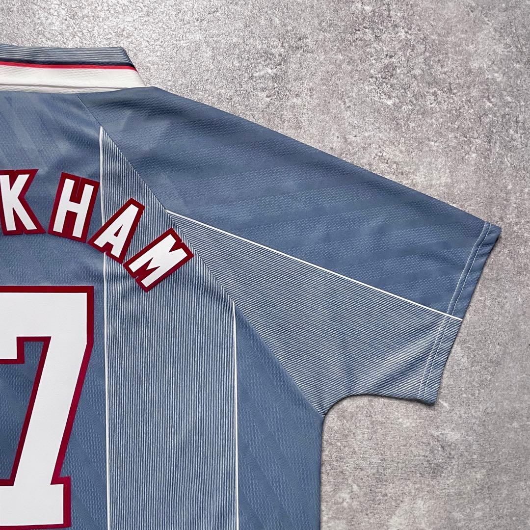 正規品95-97 Umbro England away BECKHAM #7】