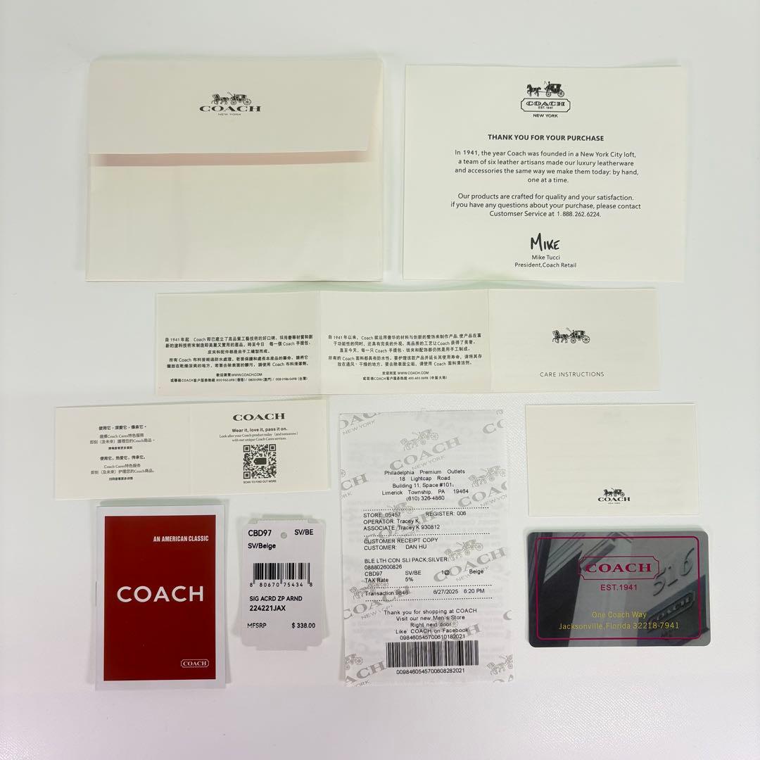 COACH】 タグ有り カーゴ バックパック アイボリー デニム