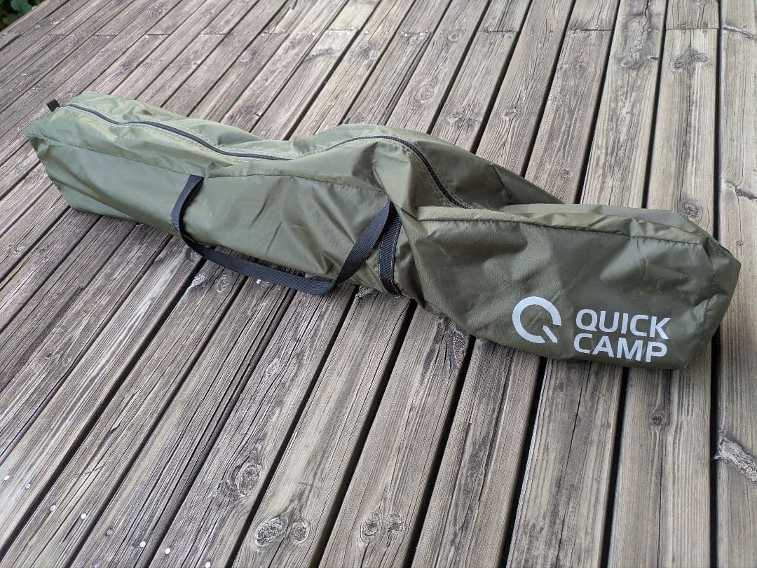 【未使用】クイックキャンプ ワンタッチタープ2.5×2.5m 大型 フラップ付き