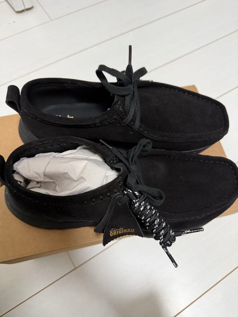 CLARKS Wallabee Eden Lo ブラックスエード CLARKS WALLA EDEN LO BLACK SUEDE | Shop at PUKAS SURF SHOP