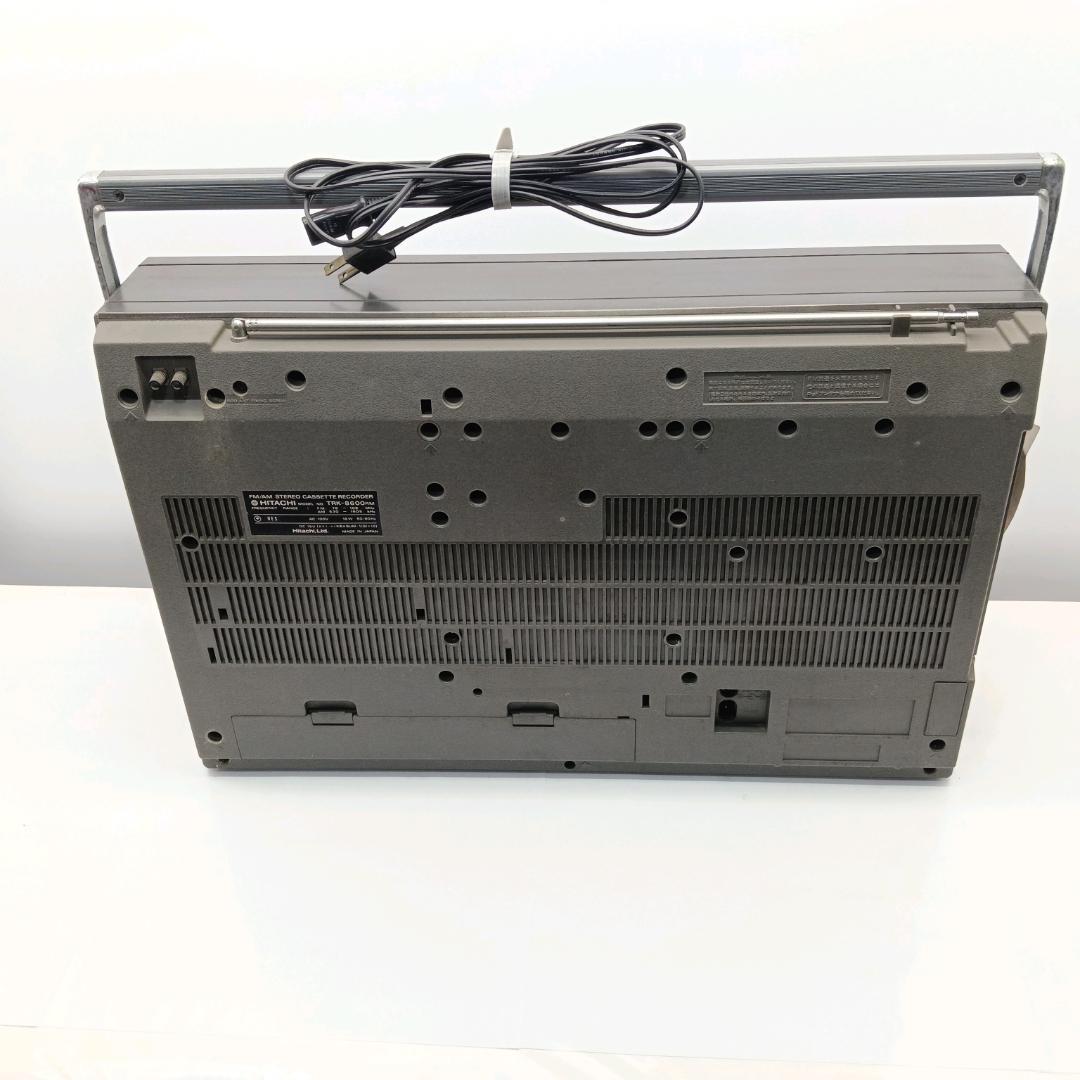 希少】HITACHI レトロ ラジカセ TRK-8600 ジャンク25-058 日立