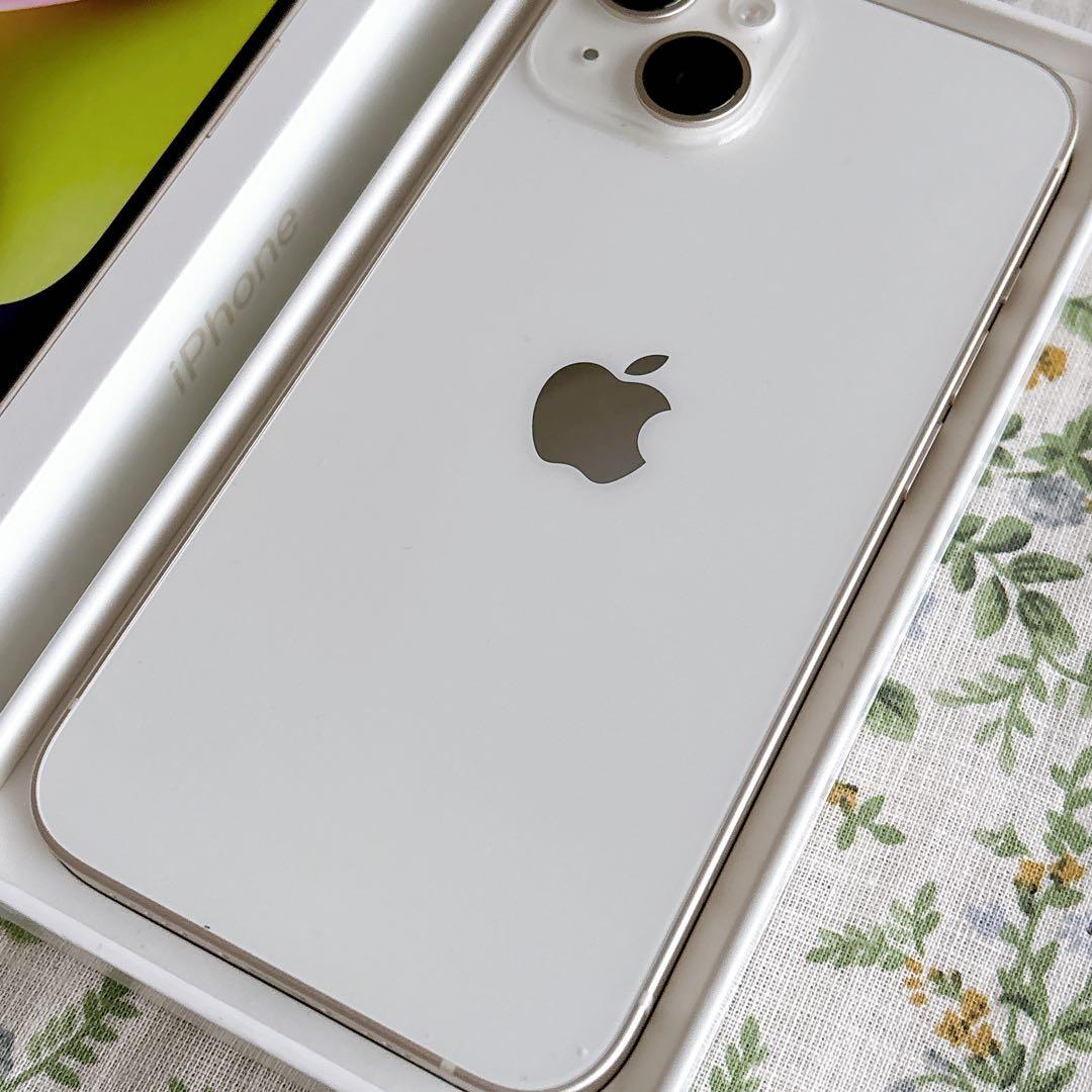 《 極美品 》Apple iPhone 14 本体 スターライトカラー