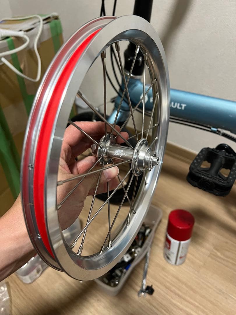DAHON K1／K3 FIAT RENAULT 14インチ 3速ホイールセット お 手頃 価格車・バイク・自転車 - DAHON K1／K3 FIAT RENAULT 14