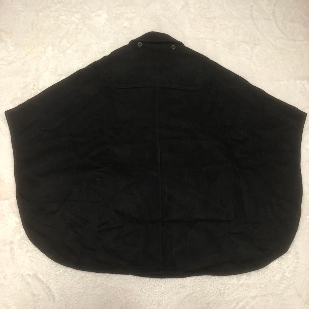 COACH コーチ ポンチョコート ウール 牛革 羽織り - メルカリ