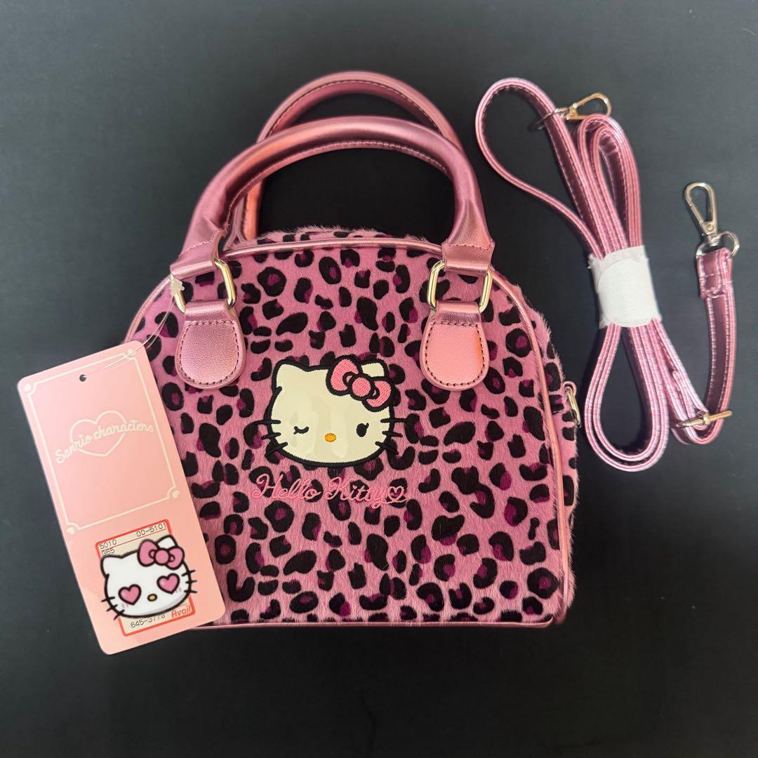 アベイル ハローキティ ボストンバッグ ショルダー 2way ヒョウ柄