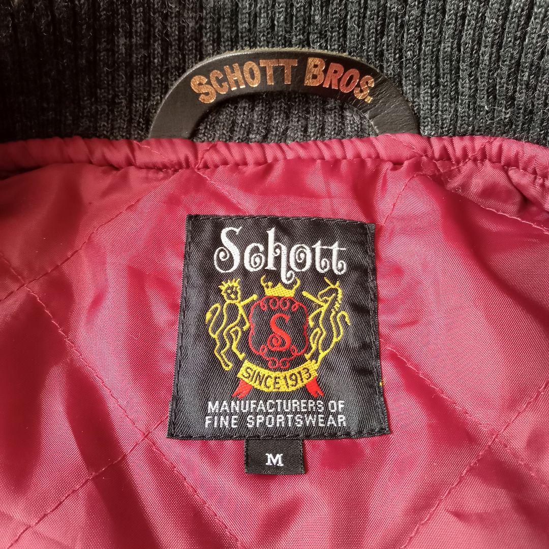 美品】Schott Bros. 刺繍 レザー スタジャン M 上野商会