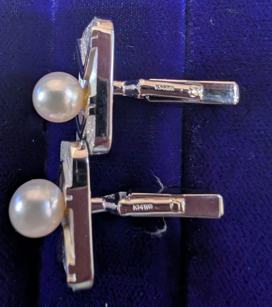 K14 WG パールのタイピンとカフス | 激安通販のイーサプライ