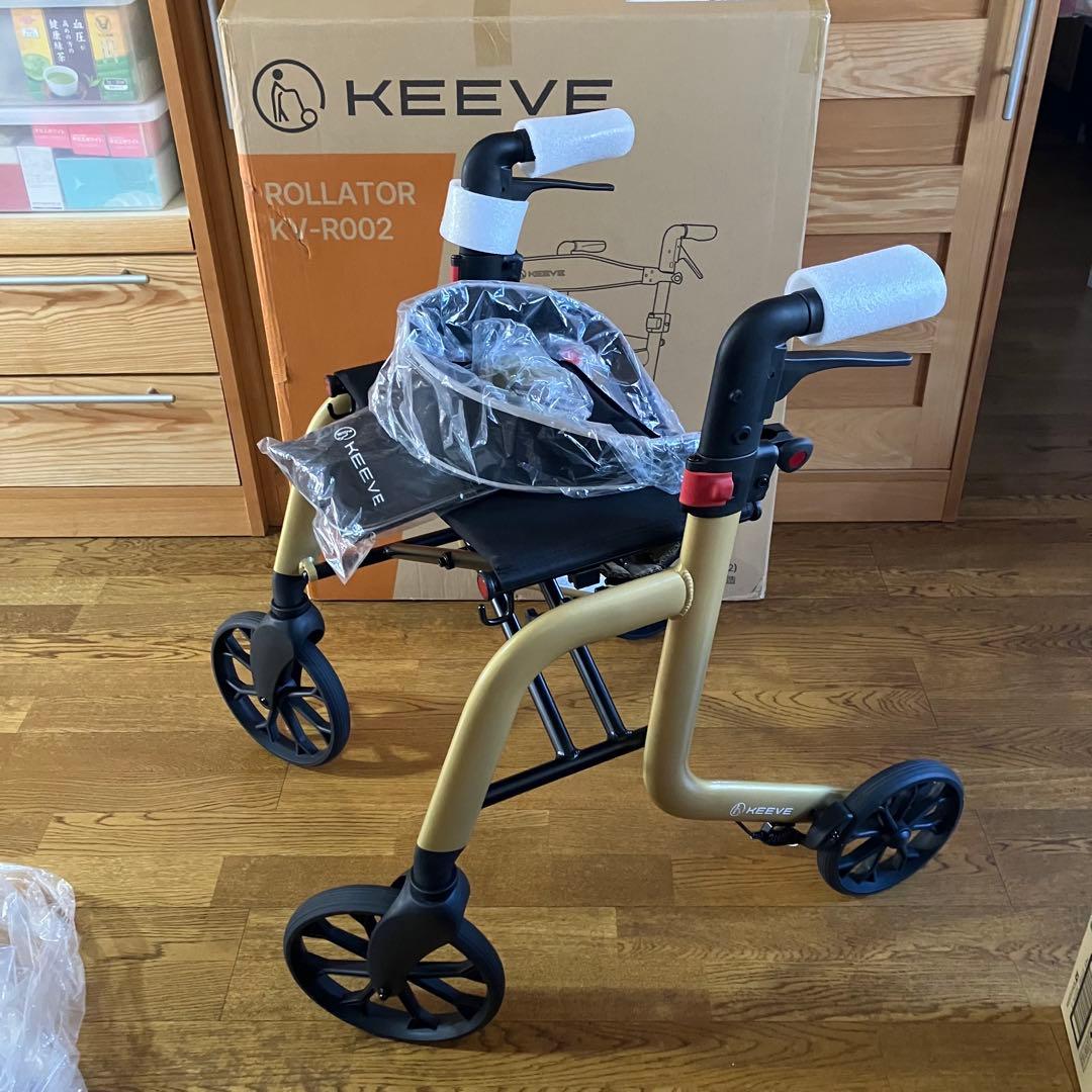 新品・未使用】KEEVE 歩行器 KV-R002 ゴールド