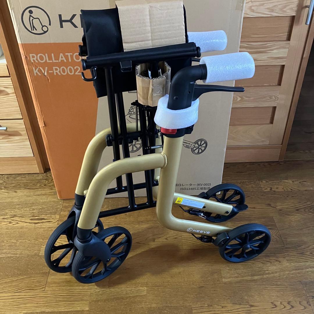 新品・未使用】KEEVE 歩行器 KV-R002 ゴールド