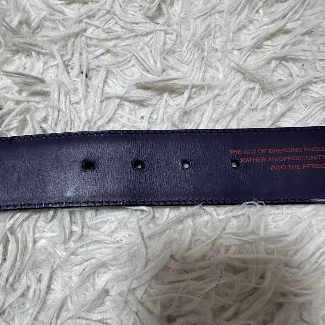 ELLIOT RHODES クロコ型押し×ハラコ スタッズベルト