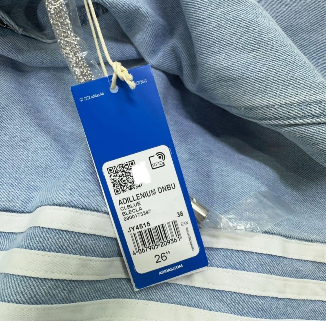 Adidas ADILLENUM 26サイズ デニムパンツ ブルー JY4515 - メルカリ