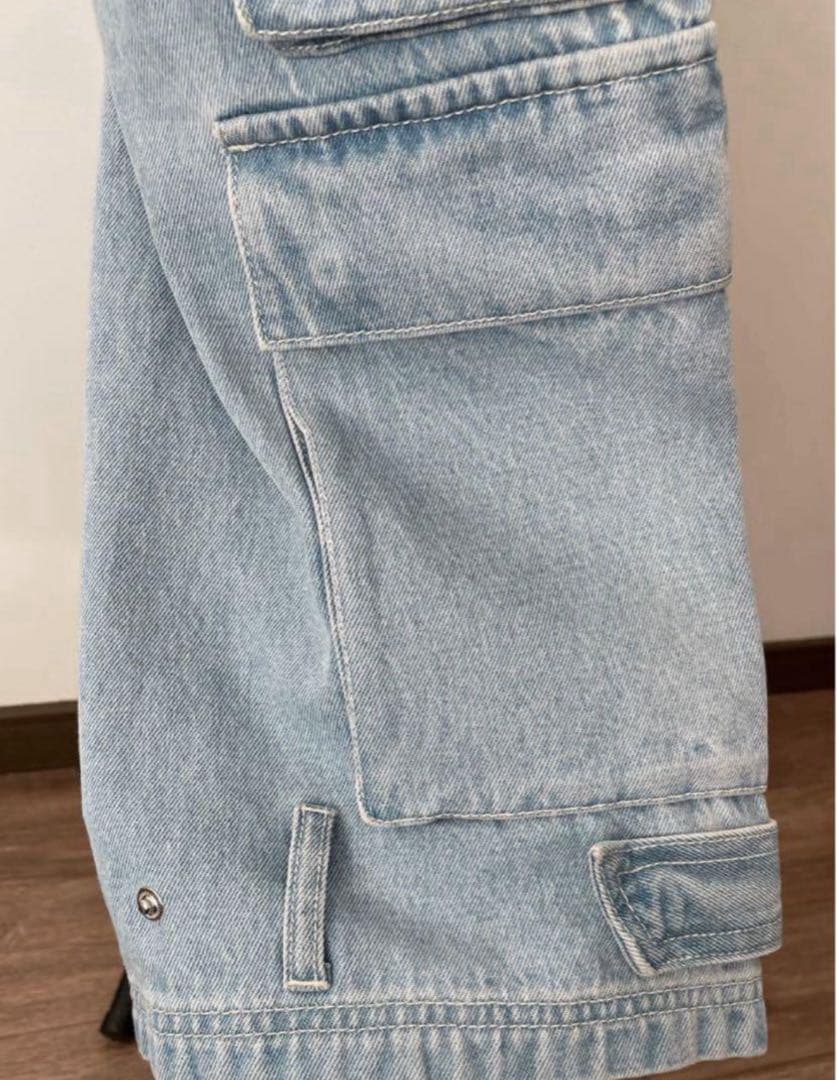 Adidas ADILLENUM 26サイズ デニムパンツ ブルー JY4515 - メルカリ