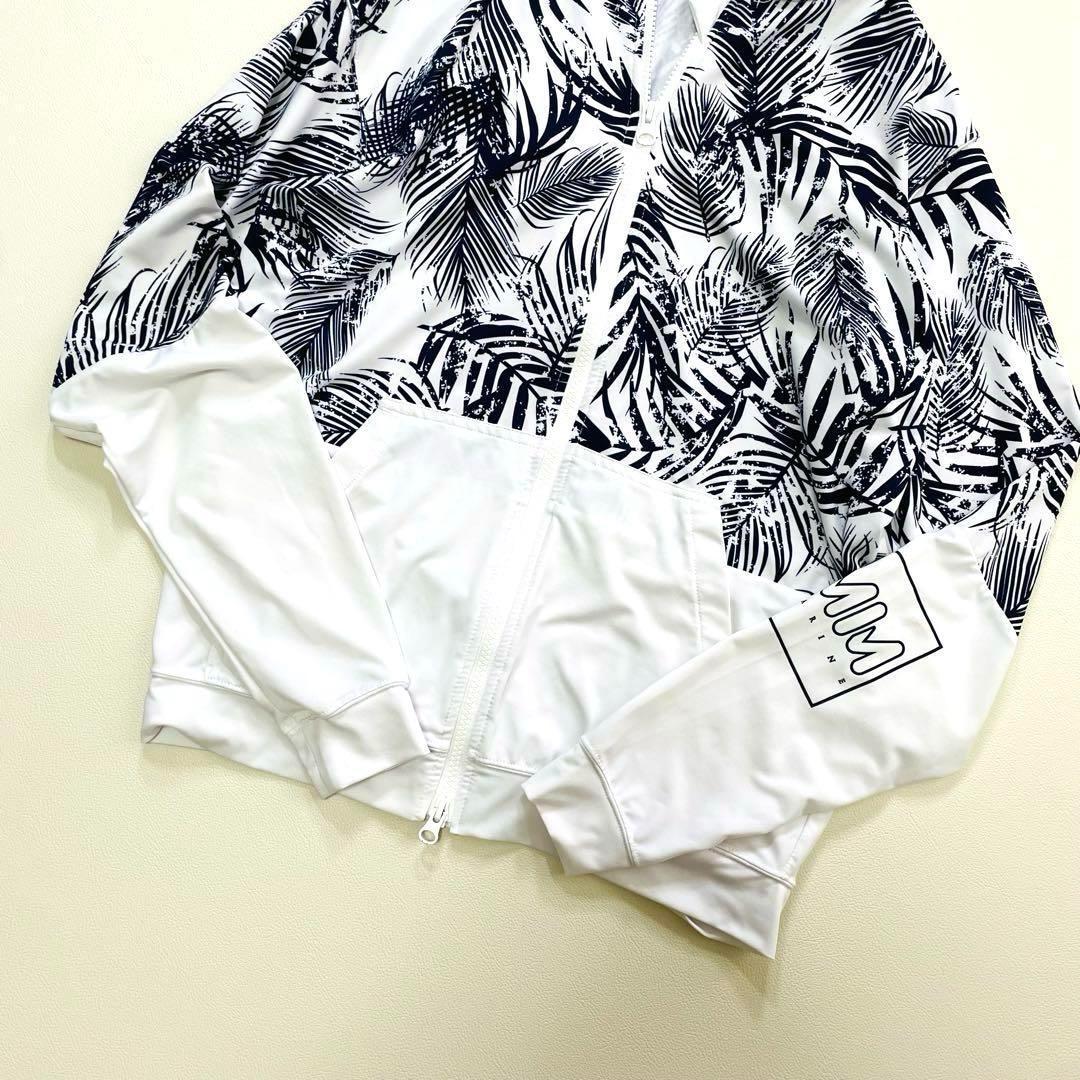 6163 6164【美品】ムータマリン 上下セット ボタニカル リーフ