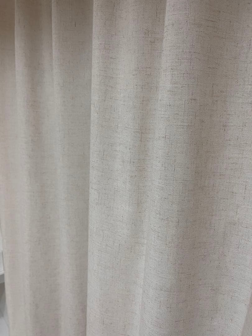 リネンカーテン ナチュラルuvカット 【幅135×丈175】