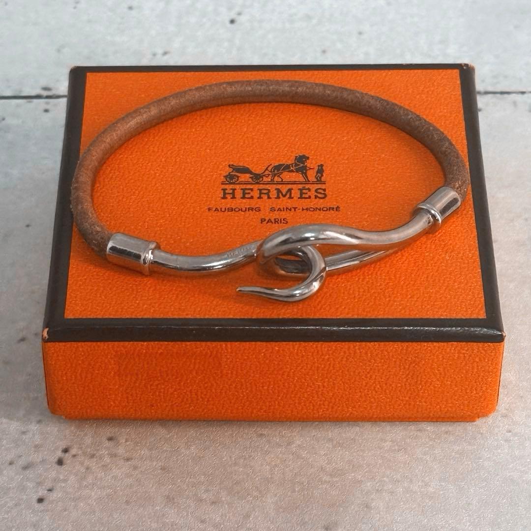 HERMES エルメス ジャンボ ブレスレット シルバー金具 - メルカリ