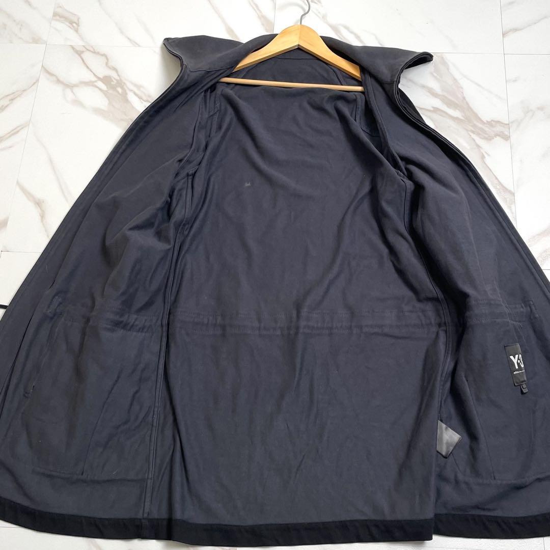 美品 18SS◎ワイスリー スウェットロングコート ブラック Mサイズ相当