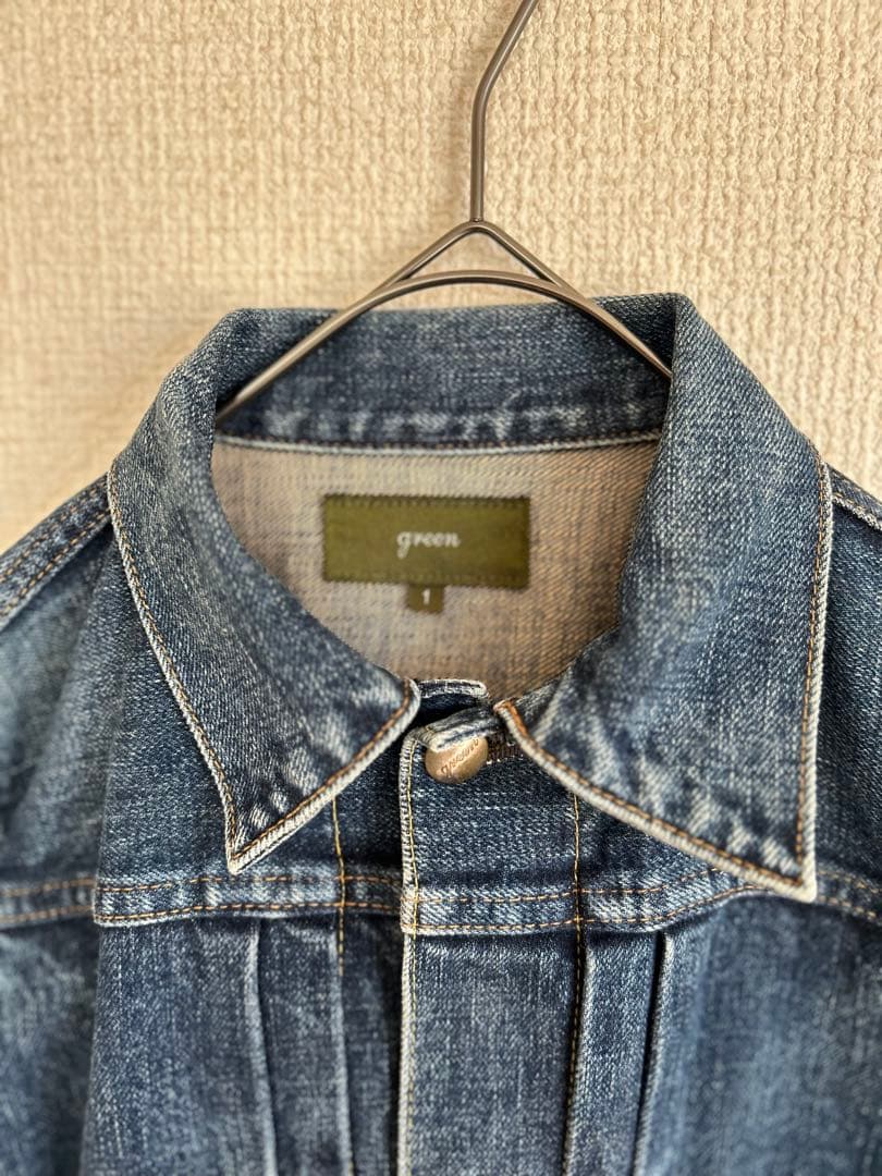 希少greenグリーン(現HYKEハイク) 1st ファースト デニムジャケット
