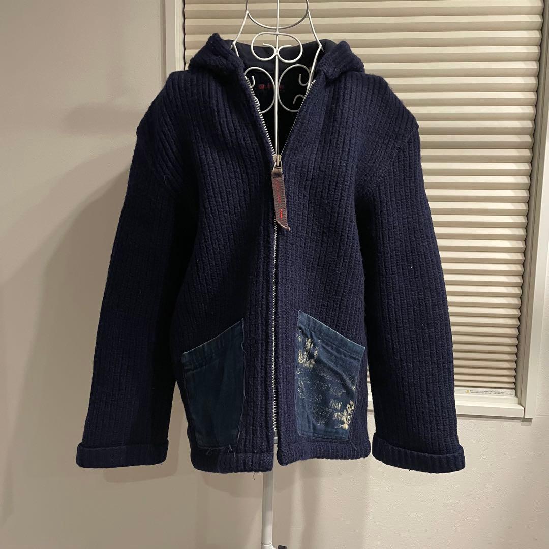 BLUE BLUE 圧縮ニットジャケット 2（M）日本製 BLUE BLUE 圧縮ニットジャケット｜Yahoo!フリマ（旧PayPayフリマ）