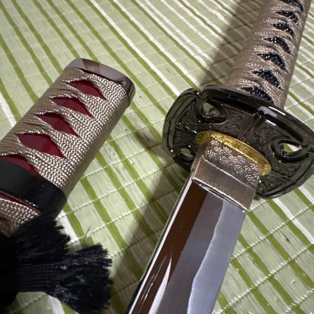 模造刀 刀 剣 ソード 工芸品 武具 武器 侍 赤 太刀