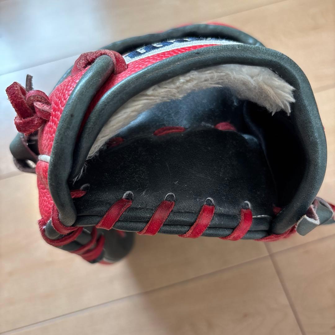ブランドスポーツ - Wilson 軟式グローブ レッド 赤 紺 N110267019