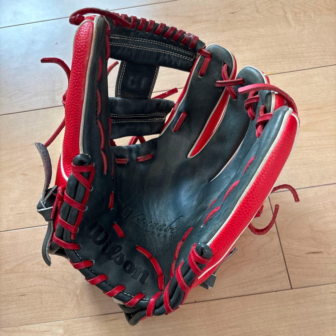 ブランドスポーツ - Wilson 軟式グローブ レッド 赤 紺 N110267019