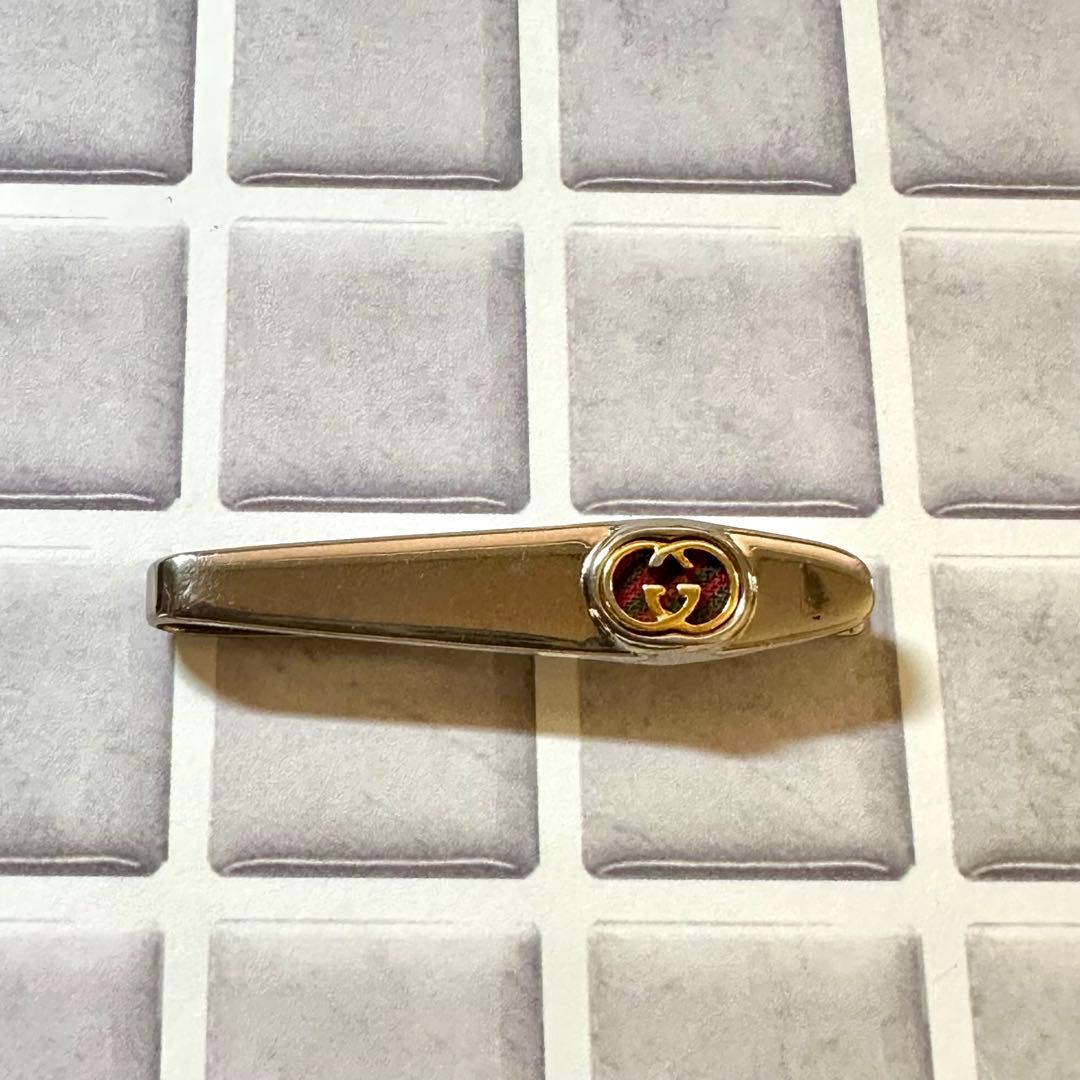 GUCCI ネクタイピン カフス セット インターロッキング シェリーライン