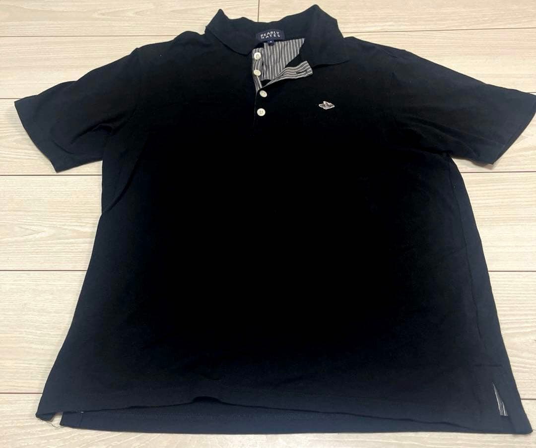 PEARLY GATES 黒 ポロシャツ サイズ5 - メルカリ