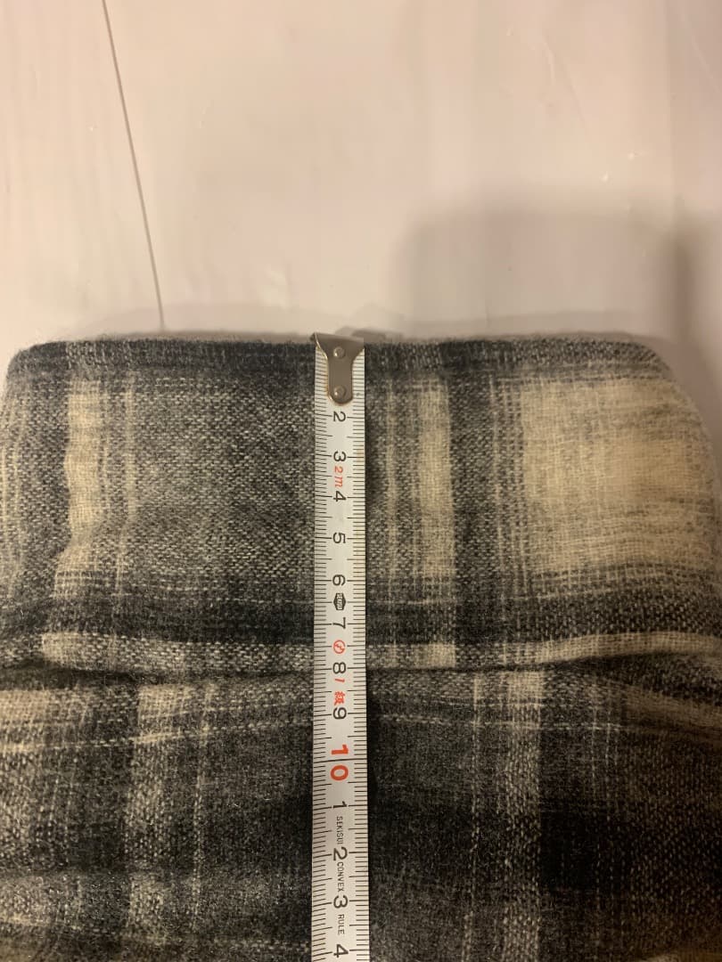 FJユウチューブ紹介同品］70s Cascade オンブレウールシャツ M 黒