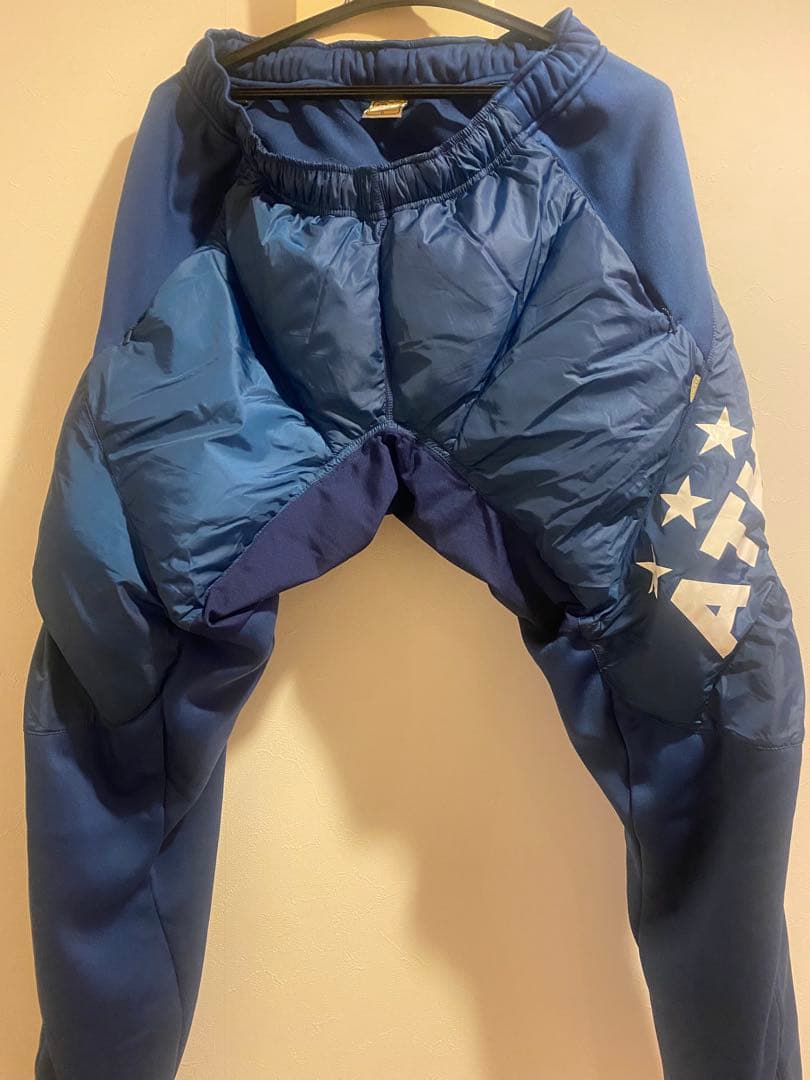 アスレタ中綿上下 イエロー／ネイビー