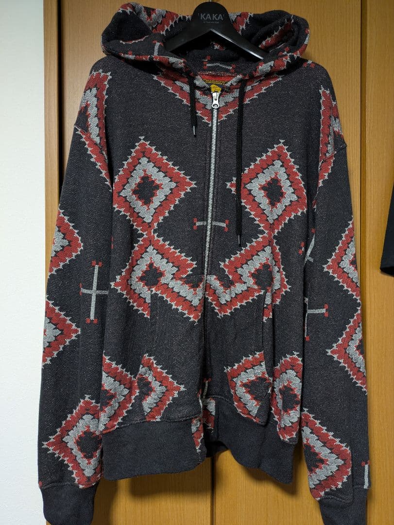 フェローズ　Pherrow's　ネイティブ柄　フルジップパーカー　総柄 楽天市場】フェローズ Pherrow's フルジップ スウェット パーカー