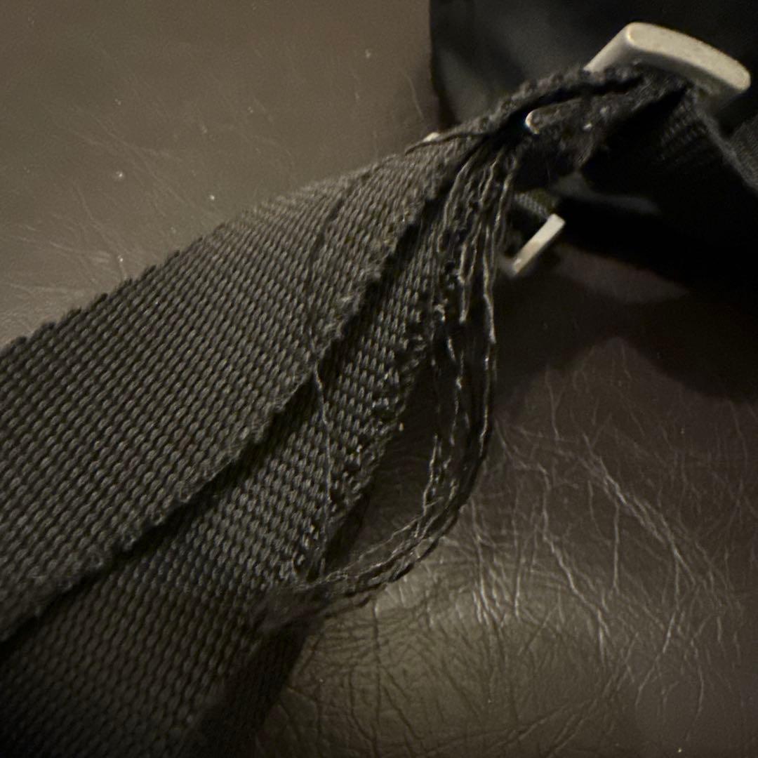 PRADA プラダ リュック ナイロン ブラック レザー 本革 ベルト - メルカリ