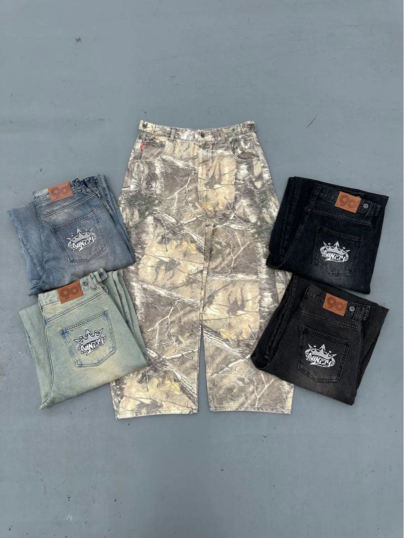 リアルツリー 9090 King Logo Slub Denim Pants - メルカリ