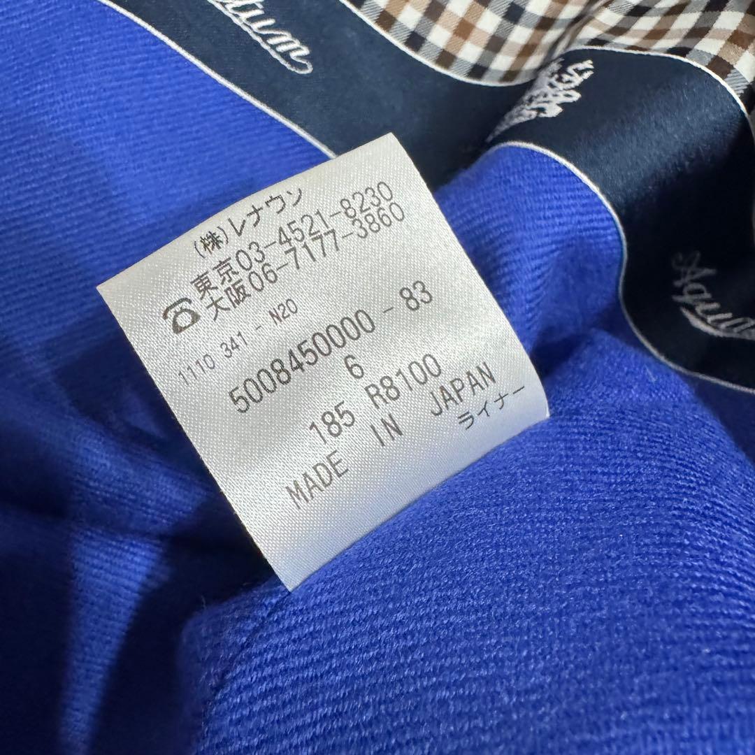 未使用近い✨アクアスキュータム トレンチコート 青ライナー 大草直子