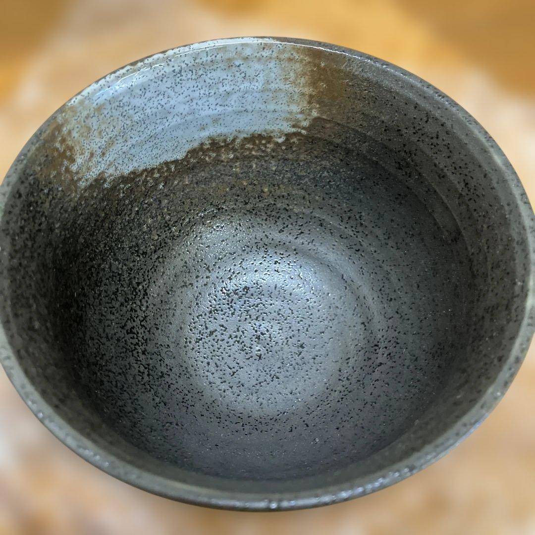 ⑭萩焼 蓋茶碗 一対 晴山 作 共箱 共布 茶道具 直径11cm