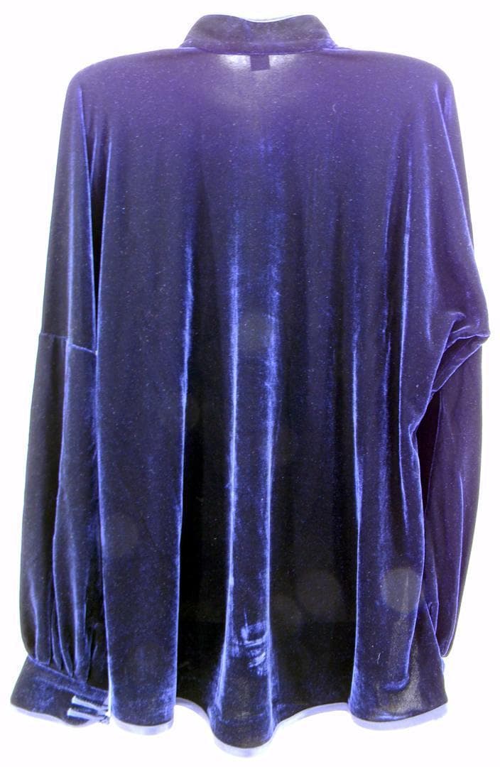 太極拳 ベロア調 太極服 上下 L サイズ 男女両用 藏青色【新品